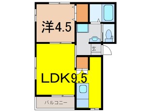 サンライフ杉原・多賀城B棟の物件間取画像